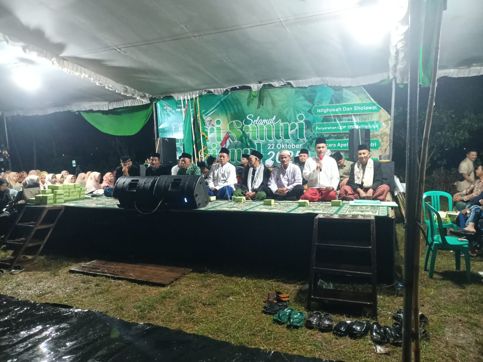 Kasi Penmad Kemenag Lampung Tengah Hadiri Istighosah Akbar, Gaungkan Semangat Hari Santri Nasional
