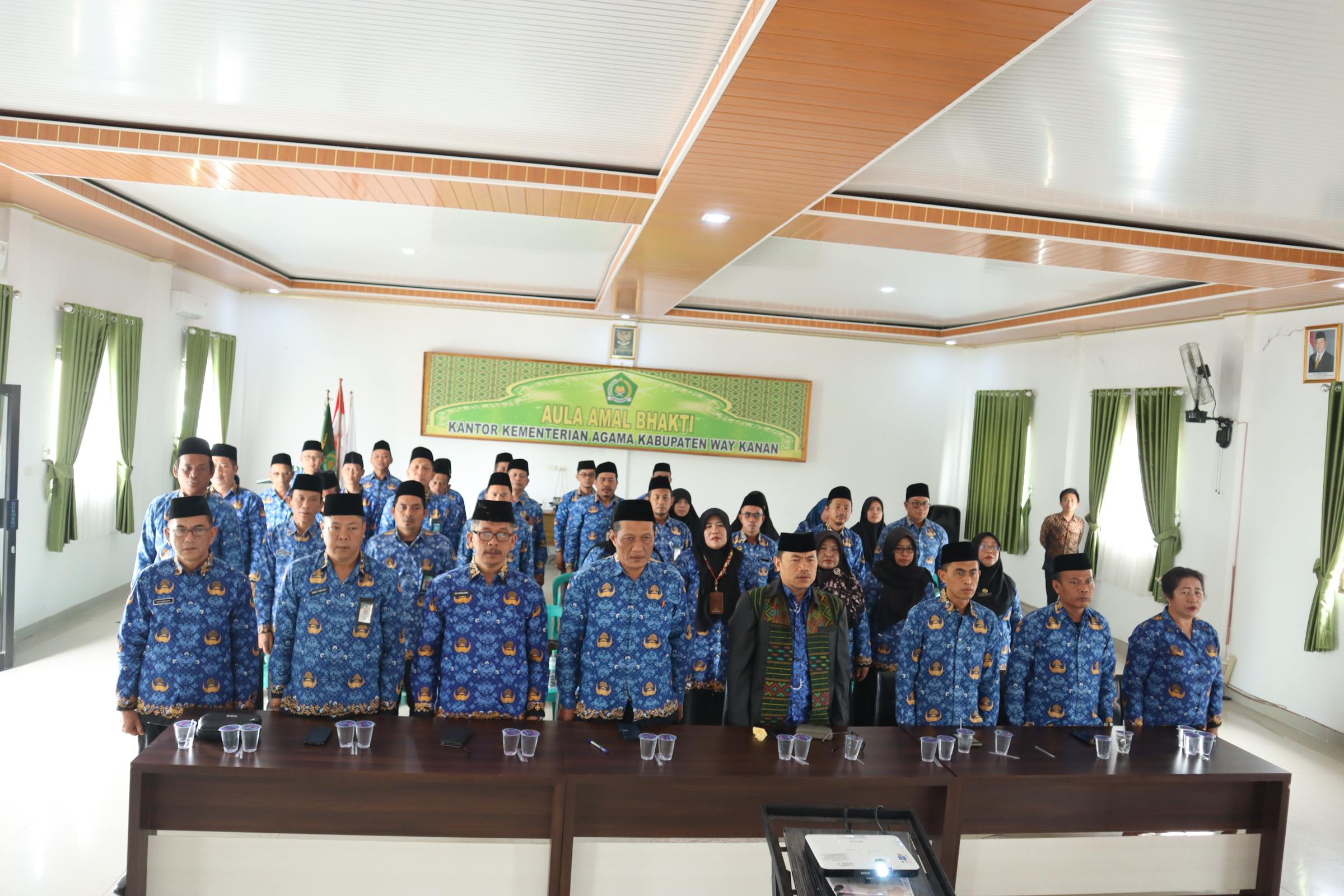 Kemenag Way Kanan Ambil Bagian dalam Pengukuhan Dewan Pengurus KORPRI di Lingkungan Kementerian Agama
