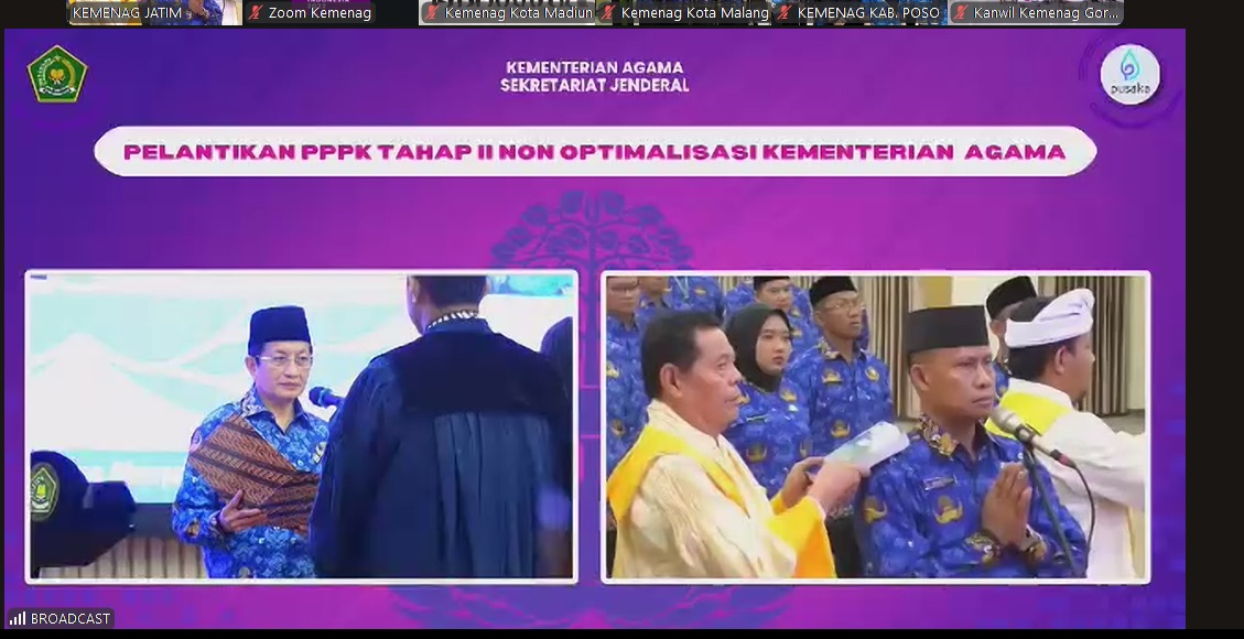 Momentum ASN Profesional; PPPK Tahap II Non Optimalisasi Kemenag Way Kanan Dilantik Hari Ini