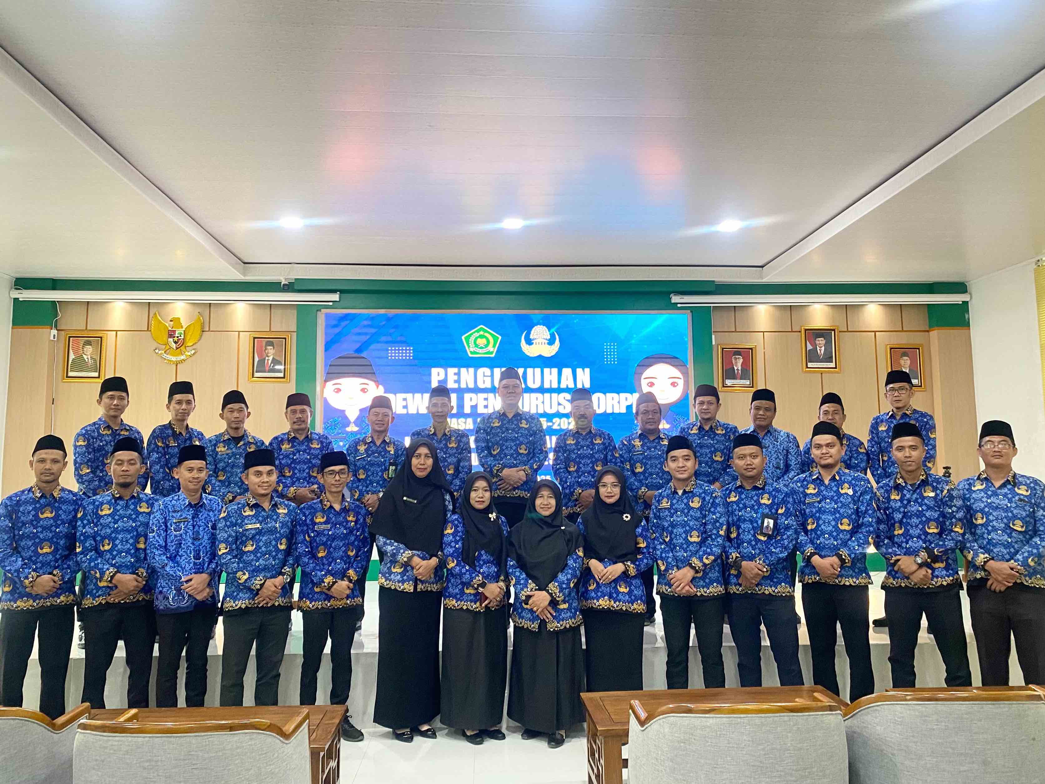 Kemenag Mesuji Ikuti Pengukuhan Dewan Pengurus KORPRI Secara Daring