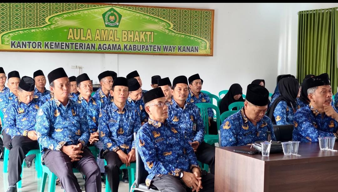 Kepala KUA Blambangan Umpu dikukuhkan sebagai pengurus KORPRI Kemenag Way Kanan