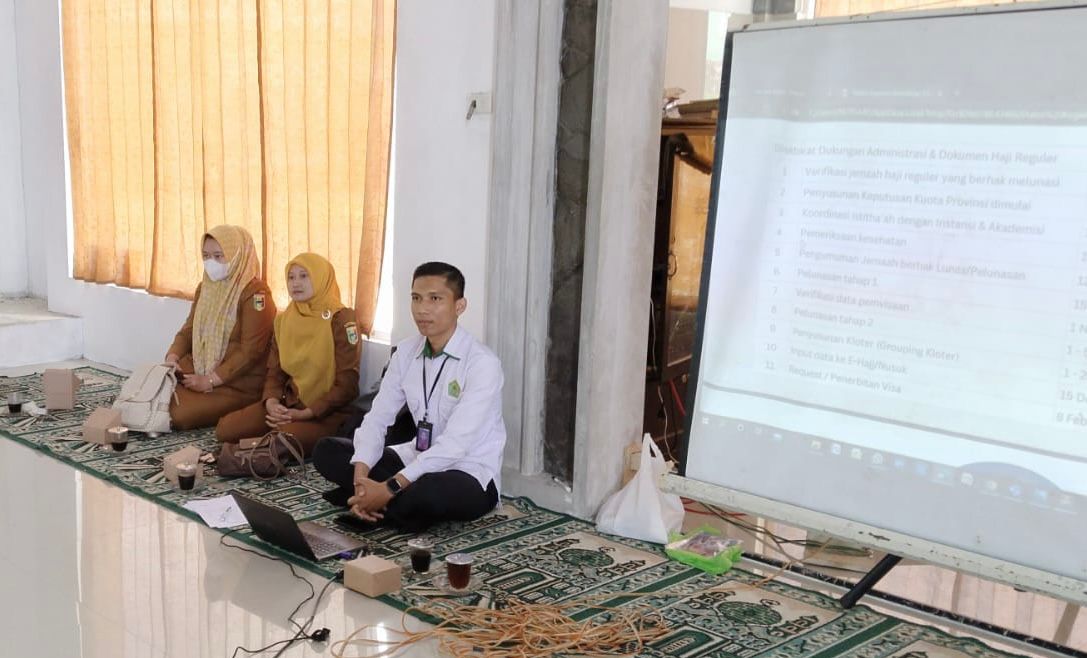 Kemenag Tanggamus Tugaskan Tim PHU untuk Sosialisasi Kesehatan Calon Jemaah Haji 2026