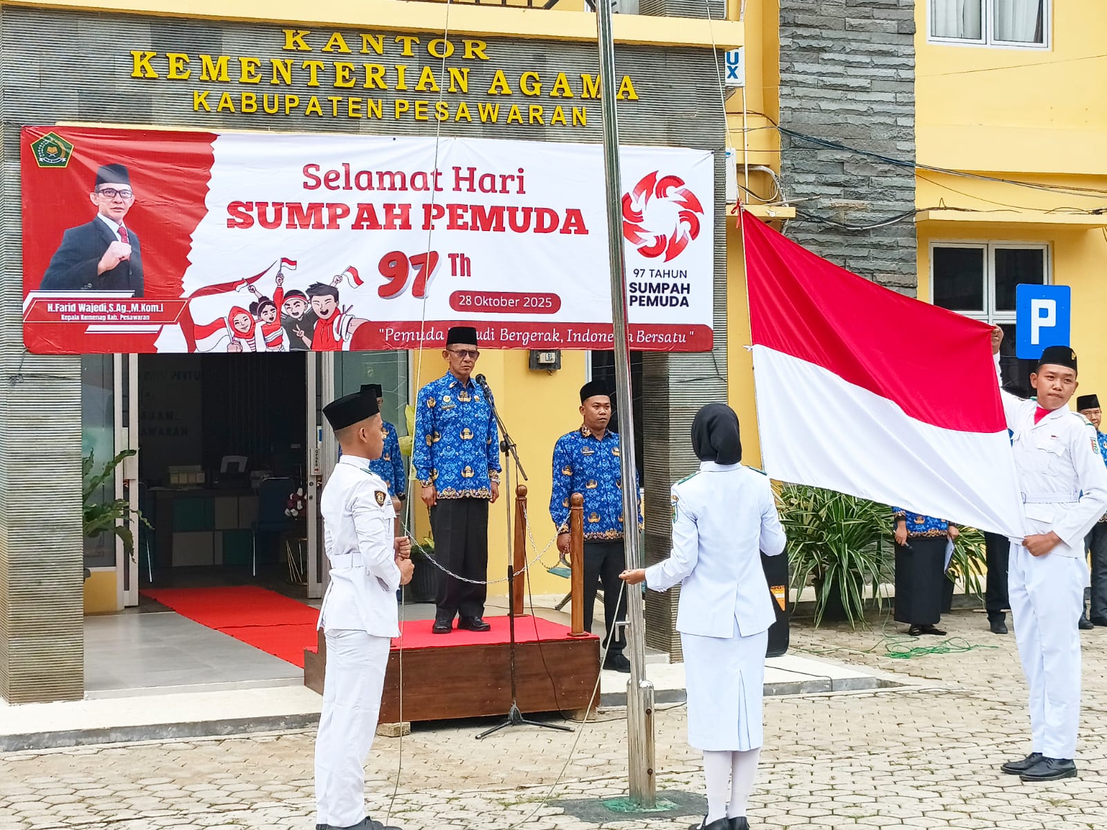 Kemenag Pesawaran Peringati Hari Sumpah Pemuda ke-97: Farid Wajedi Ajak Pemuda Jadi Pelaku Perubahan di Era Digital