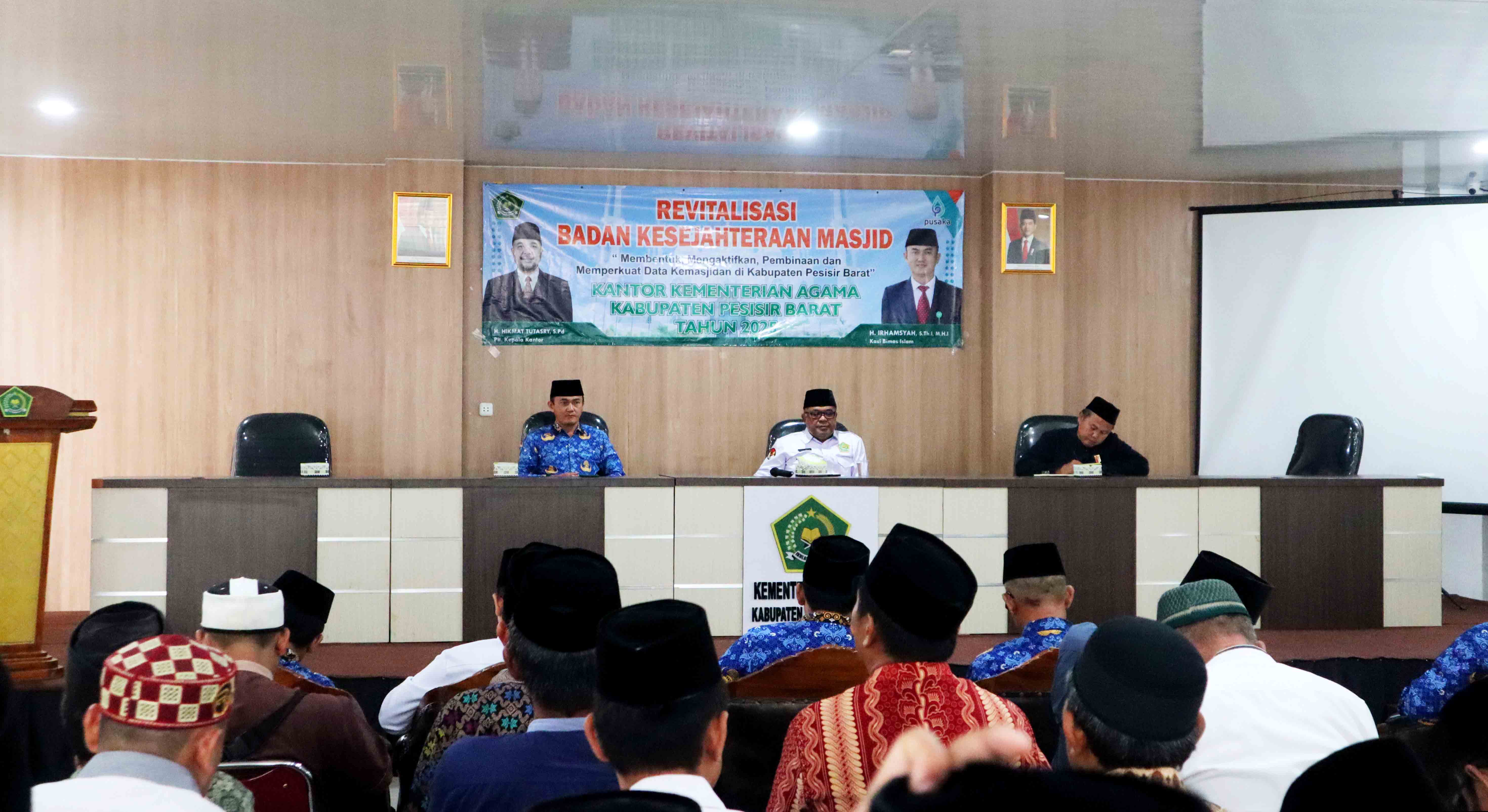 Dorong Pemberdayaan Ekonomi Umat, Kemenag Pesisir Barat Revitalisasi Badan Kesejahteraan Masjid
