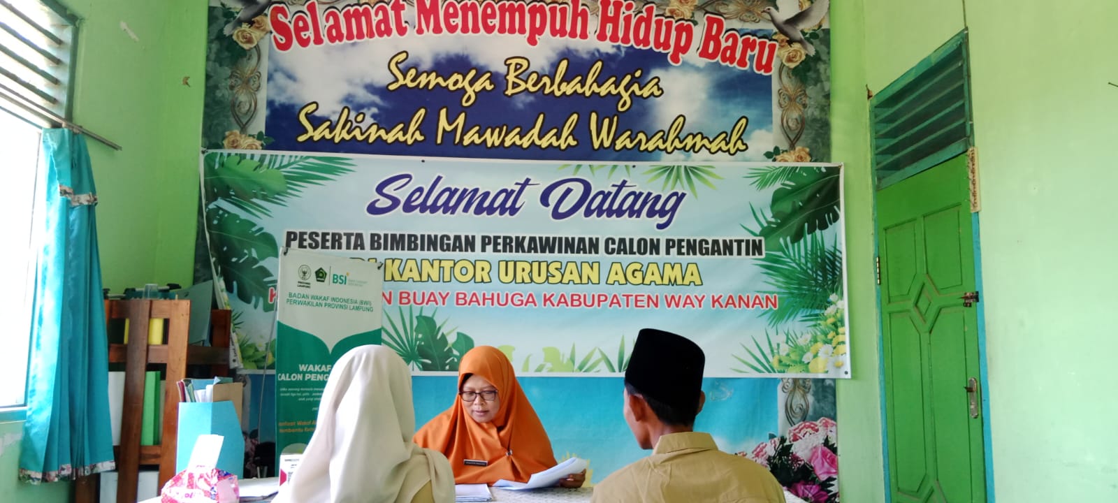 Membangun Visi dan Misi Bersama, KUA Buay Bahuga Gelar Bimbingan Perkawinan
