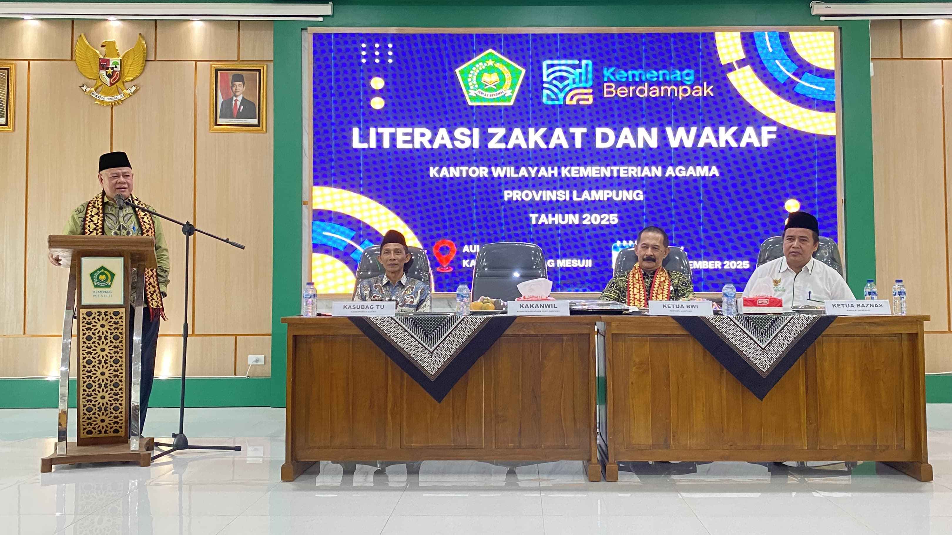 Kemenag Mesuji Tingkatkan Literasi Zakat dan Wakaf, Plt Kakanwil: ASN Harus Jadi Pelopor Penguatan Ekonomi Umat