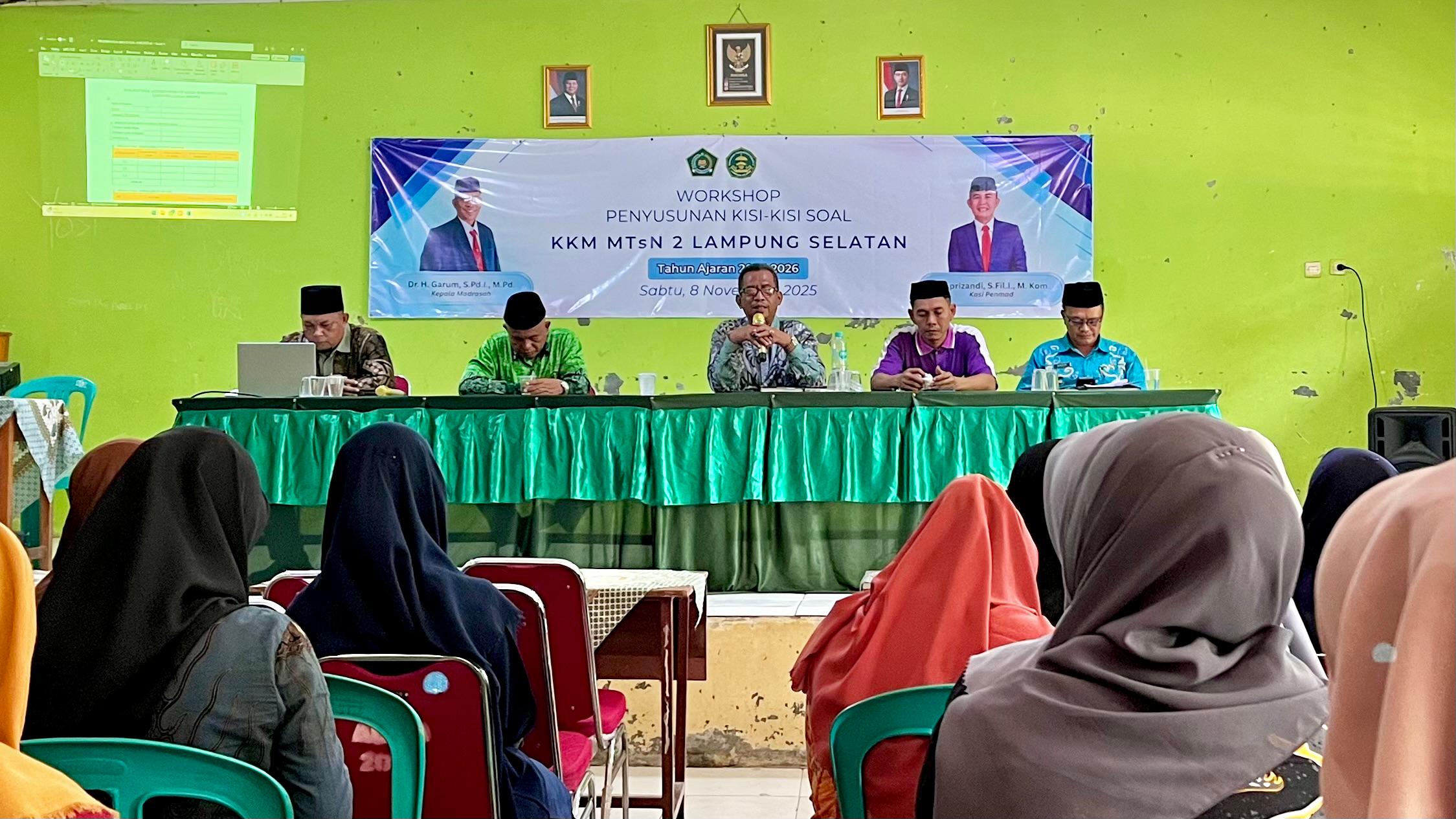 MTsN 2 Lampung Selatan Gelar Workshop Penyusunan Kisi-Kisi ASAS Ganjil 2025/2026