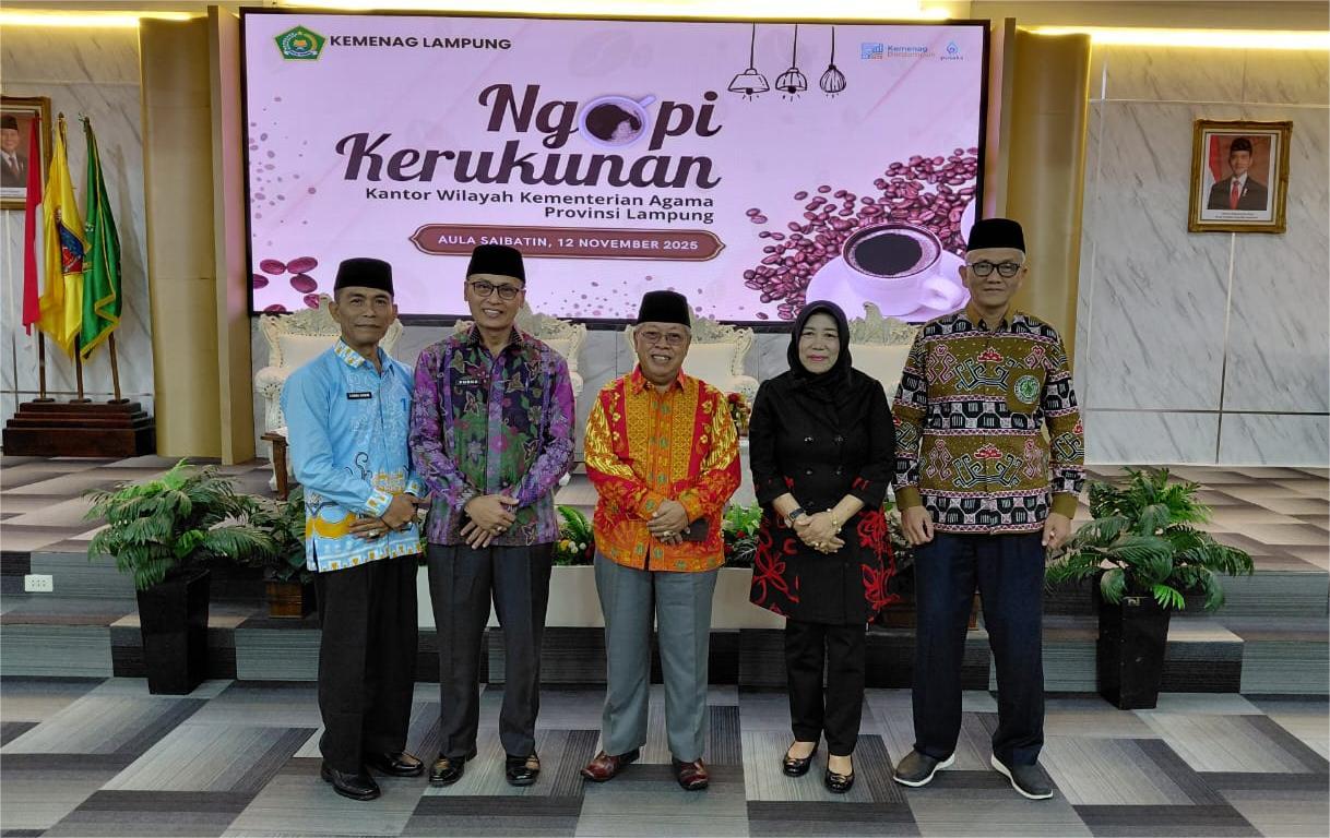 Kasi Bimas Islam Hadiri Kegiatan Ngopi Kerukunan di Kanwil Kemenag Provinsi Lampung