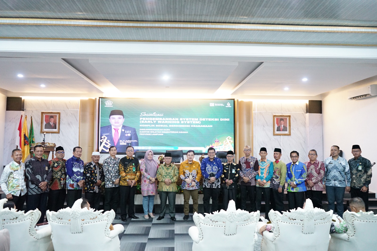 Hadiri Sosialisasi EWS, Kemenag Way Kanan Mantapkan Peran dalam Pemantauan Kerukunan
