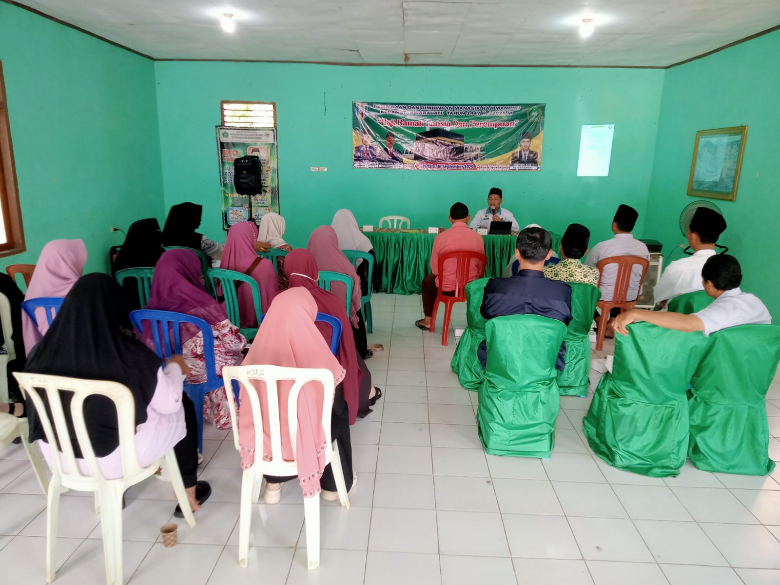 Pokjaluh Provinsi Lampung Pemateri Manasik Haji Mandiri Di KUA Baradatu