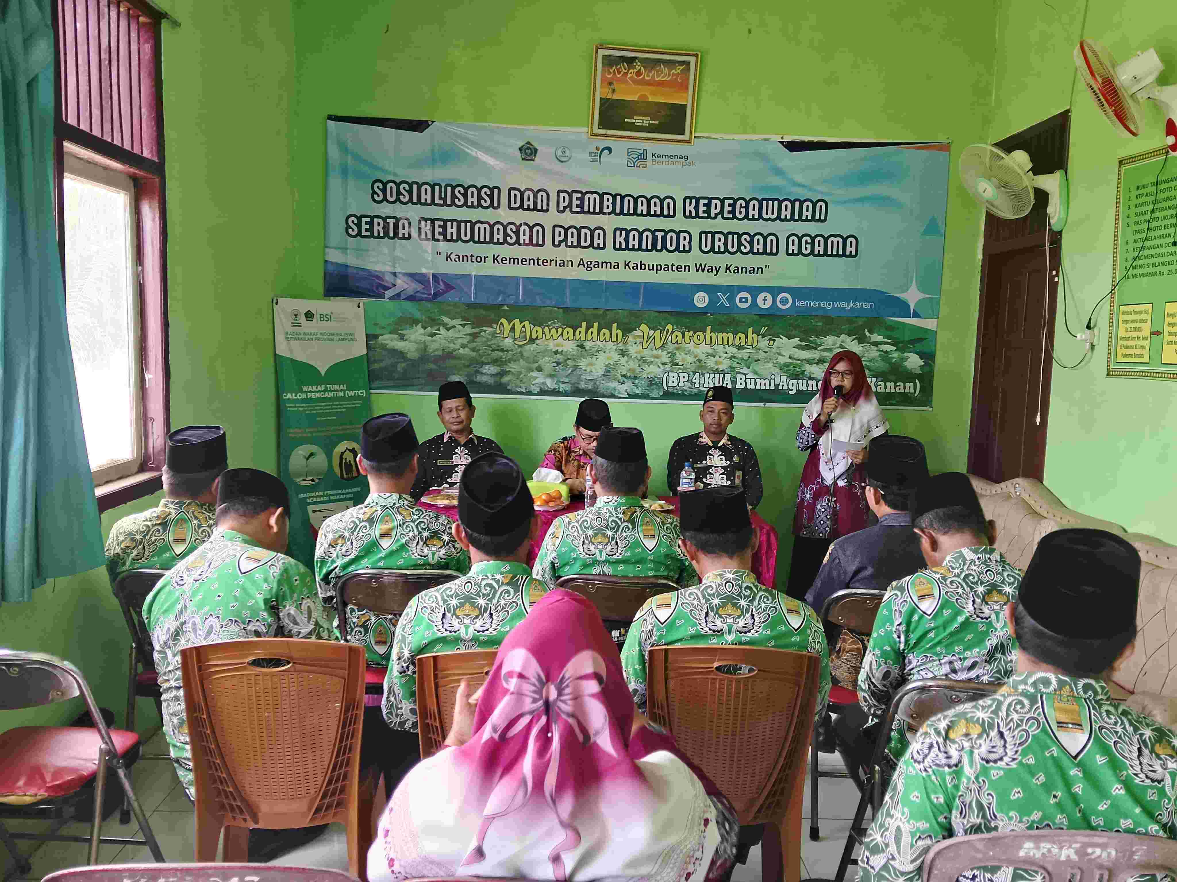 Kakan Kemenag Way Kanan Tegaskan Penguatan Disiplin ASN KUA untuk Wujudkan Pelayanan Prima