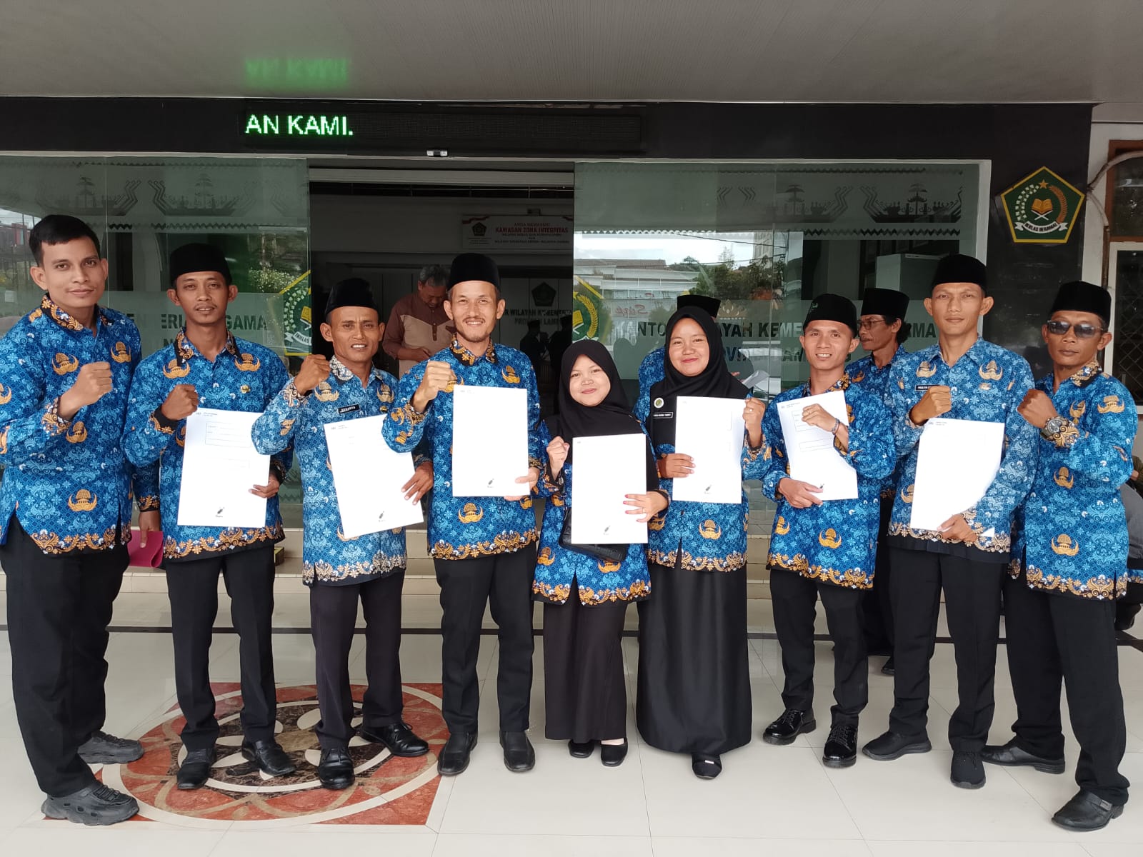 Kemenag Way Kanan Ikuti Pelantikan PPPK Tahap II Optimalisasi Formasi Tahun 2024 dan Penyerahan SK PPPK Paruh Waktu