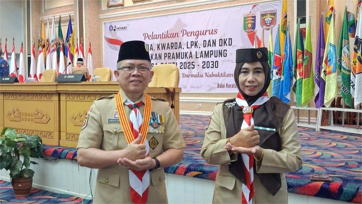 Kepala dan Staf MIN 1 Bandar Lampung Resmi Dilantik sebagai Pengurus Kwartir Daerah Gerakan Pramuka Lampung Masa Bakti 2025–2030