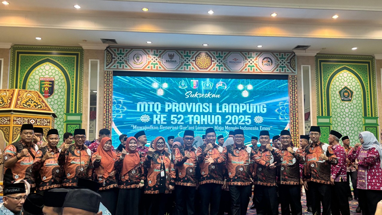 Kakan Kemenag Tanggamus Hadiri Pembukaan MTQ ke-52, Tegaskan Komitmen Mewujudkan Generasi Qur’ani Lampung Maju