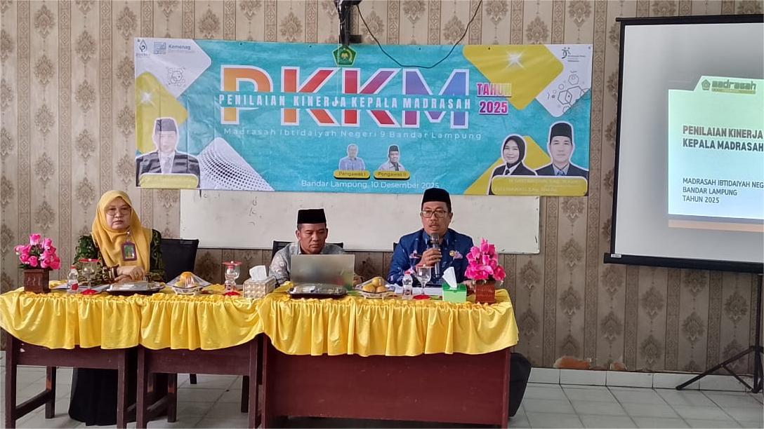 Penilaian Kinerja Kepala Madrasah (PKKM) Tahun 2025 di MIN 9 Bandarlampung