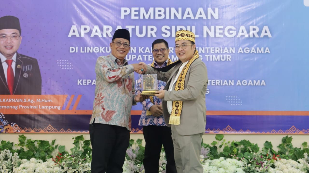 Kunjungan Pertama dan Pembinaan oleh Kakanwil Lampung Baru, Bangun Semangat ASN Kemenag Lampung Timur
