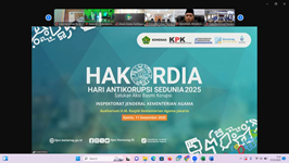 Kemenag Tanggamus Ikuti Hakordia Kementerian Agama 2025 Secara Daring