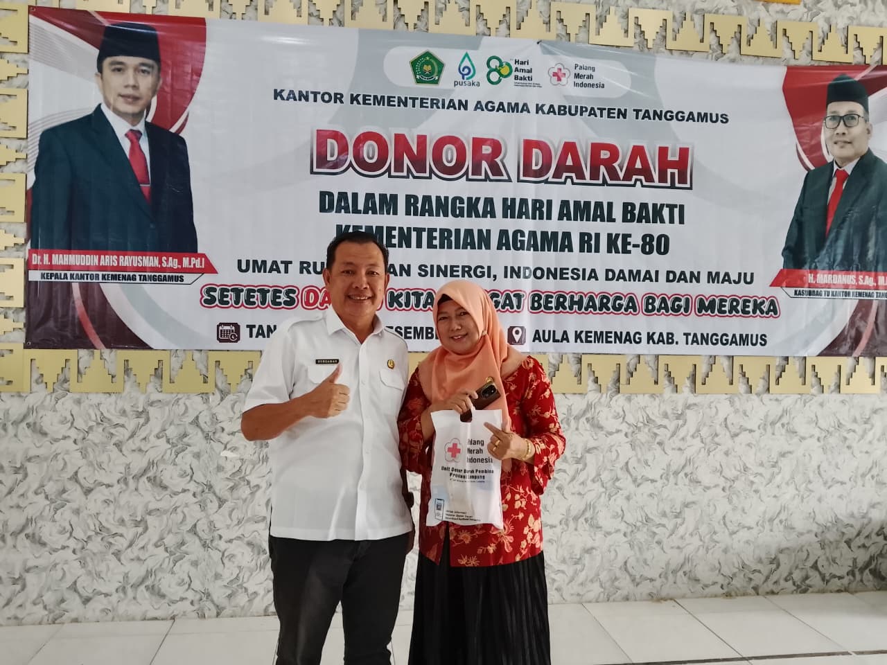 Nurzaman Ikuti Donor Darah dalam Rangka Peringatan HAB ke-80
