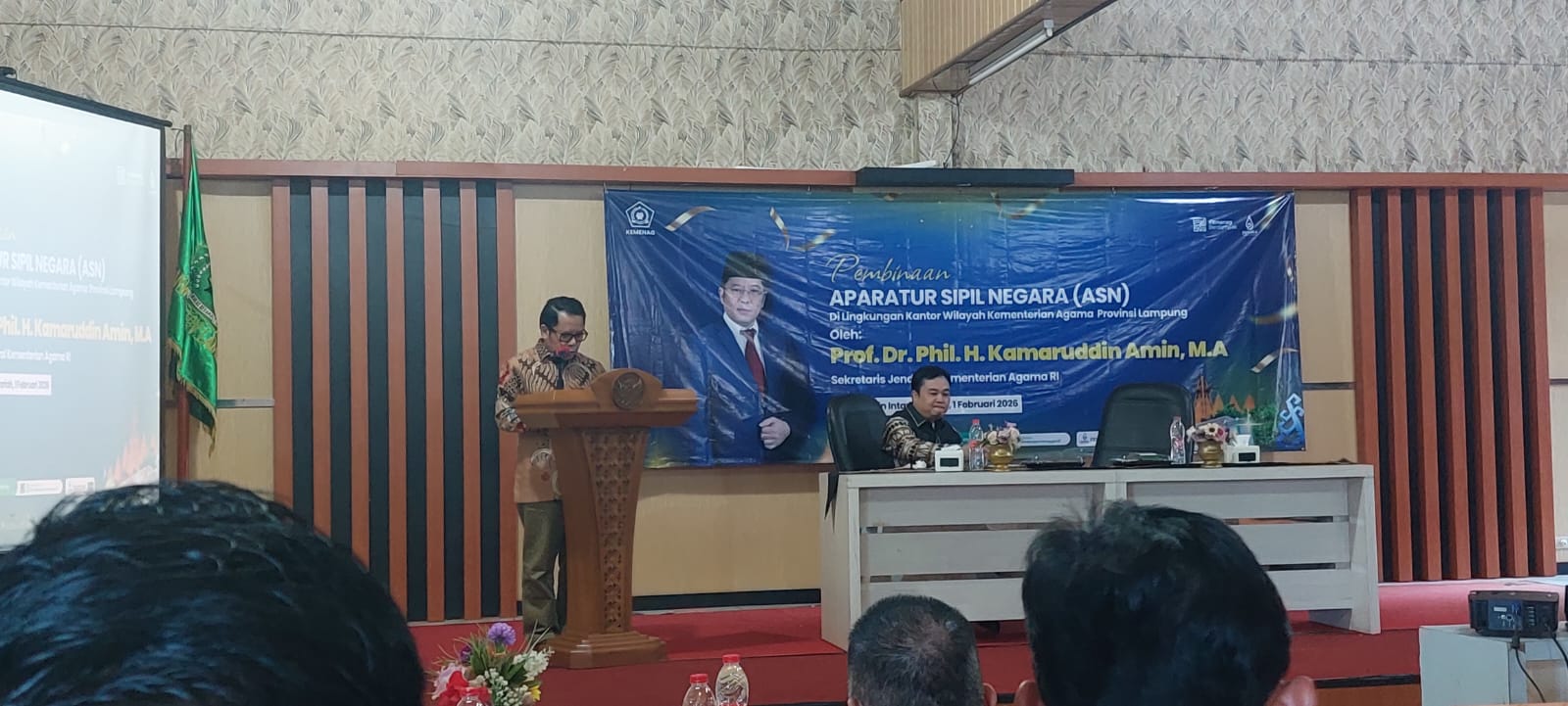 Komitmen Tingkatkan Kinerja ASN, Kemenag Kota Metro Hadiri Pembinaan Sekjen Kemenag RI