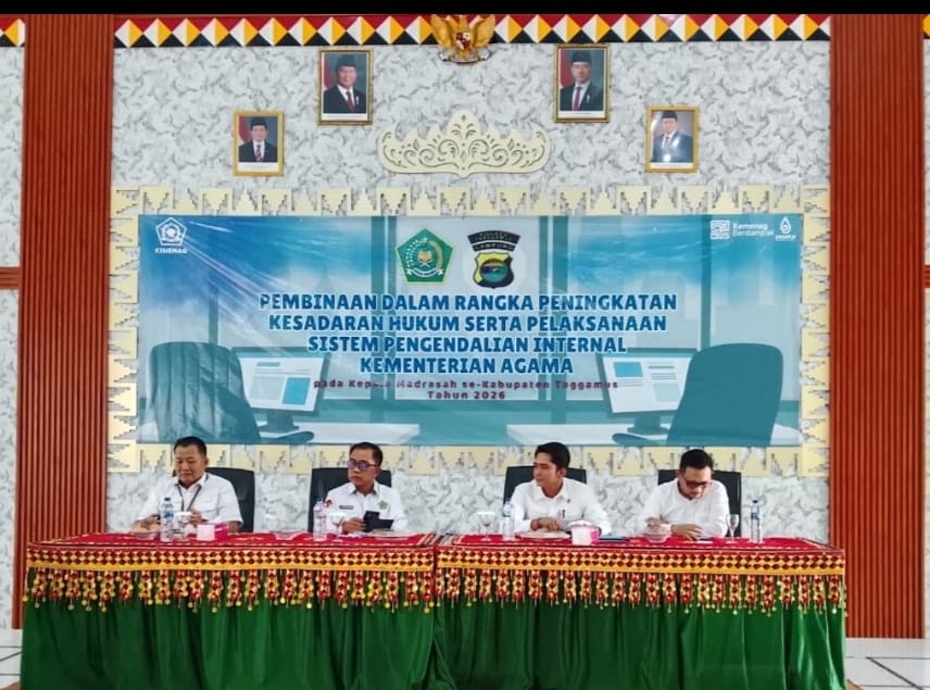 Kepala MTsN 2 Tanggamus Hadiri Pembinaan Kesadaran Hukum dan SPI Kemenag