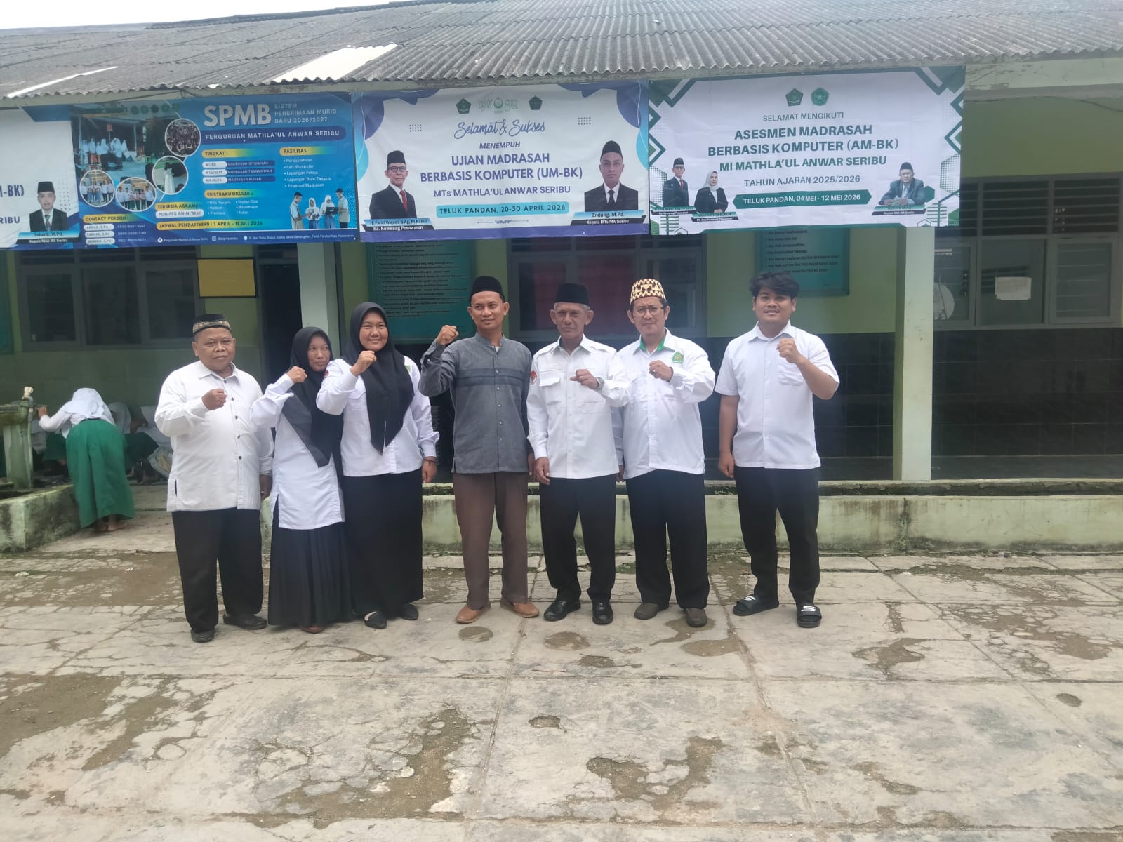 Kakankemenag Pesawaran Tinjau Pelaksanaan Ujian Madrasah Tingkat MI Di Teluk Pandan