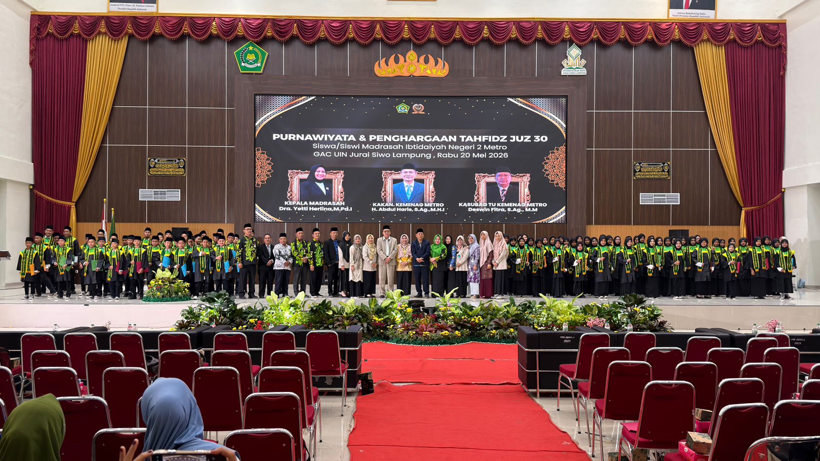 Kemenag Kota Metro Dukung Wisuda Tahfidz MIN 2 Metro Sebagai Momentum Penguatan Pendidikan Qurani Di Madrasah