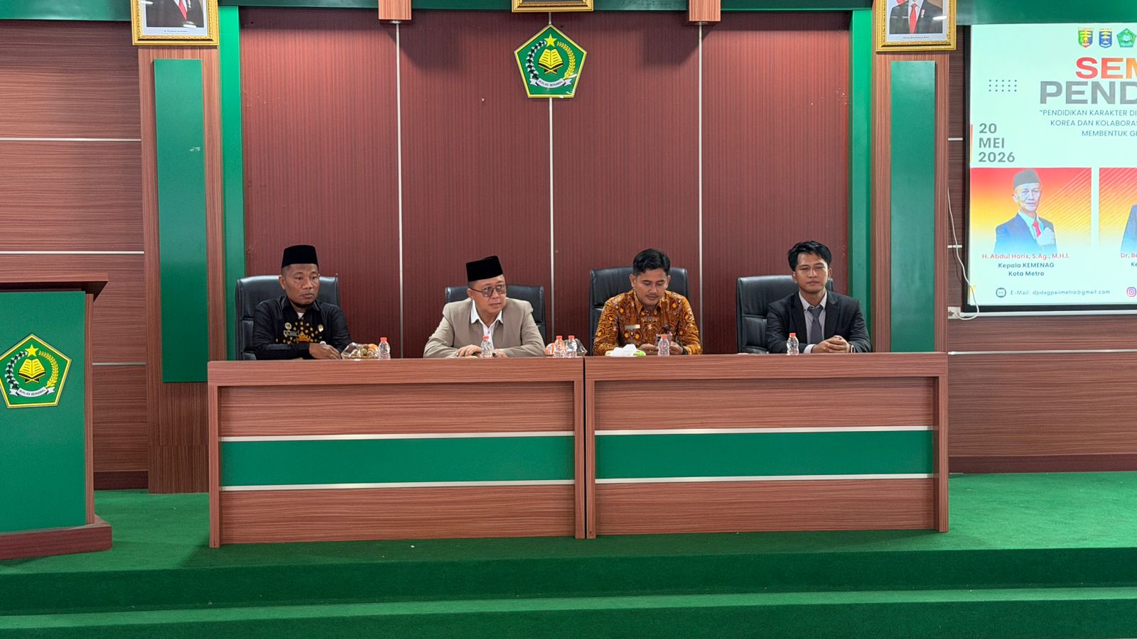 Kemenag Kota Metro Dukung Seminar Pendidikan AGPAII Tentang Penguatan Karakter Dan Kolaborasi Guru PAI