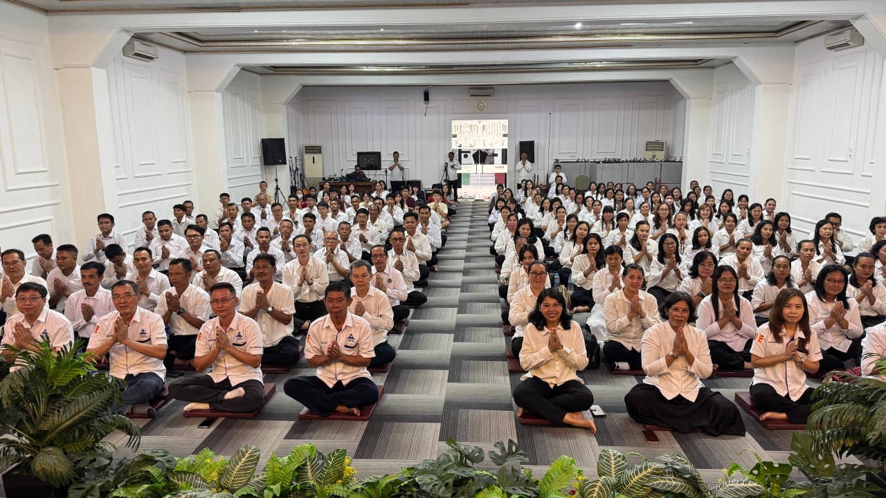 Hening Nusantara Serentak Digelar, Pembimas Buddha Kemenag Lampung Ajak Umat Tebar Kedamaian Waisak