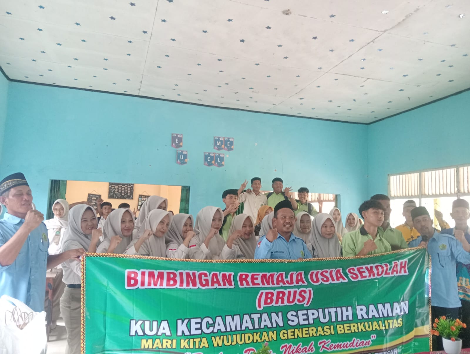 KUA Seputih Raman Gelar BRUS Di MA Nurul Huda, Remaja Dibekali Edukasi Cegah Kawin Anak