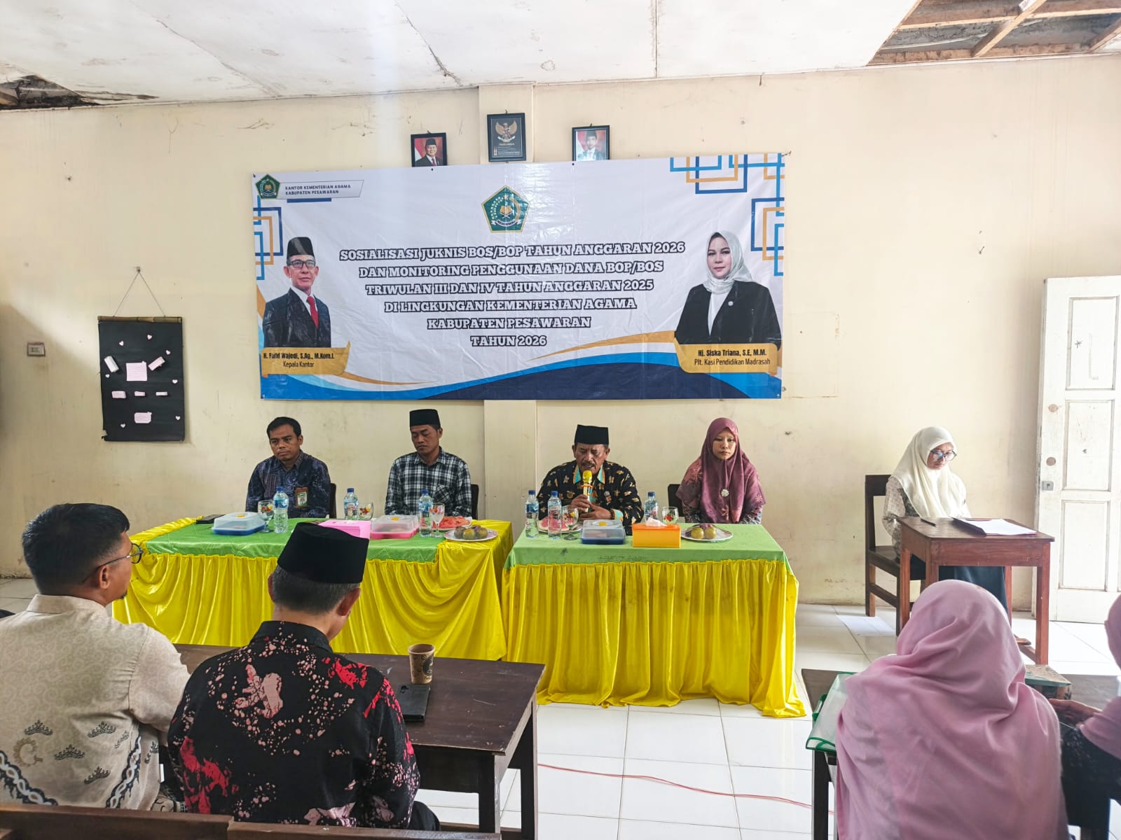Kemenag Pesawaran Gelar Sosialisasi Juknis BOS 2026 Dan Monitoring Dana BOS Di Gedong Tataan