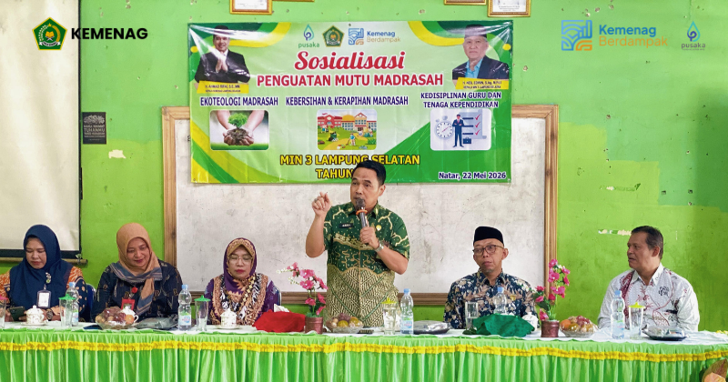 Tiga Pilar Penguatan Mutu Madrasah Jadi Fokus Pembinaan Di MIN 3 Lampung Selatan