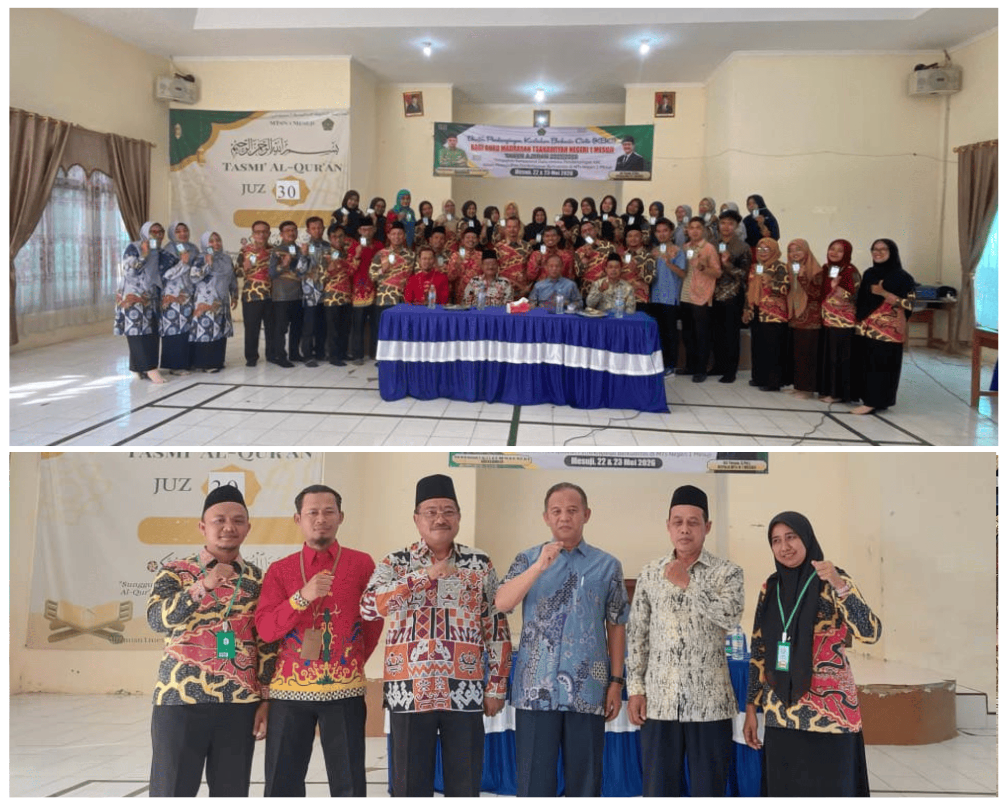 GURU MTSN 2 MESUJI IKUTI BIMTEK KURIKULUM BERBASIS CINTA