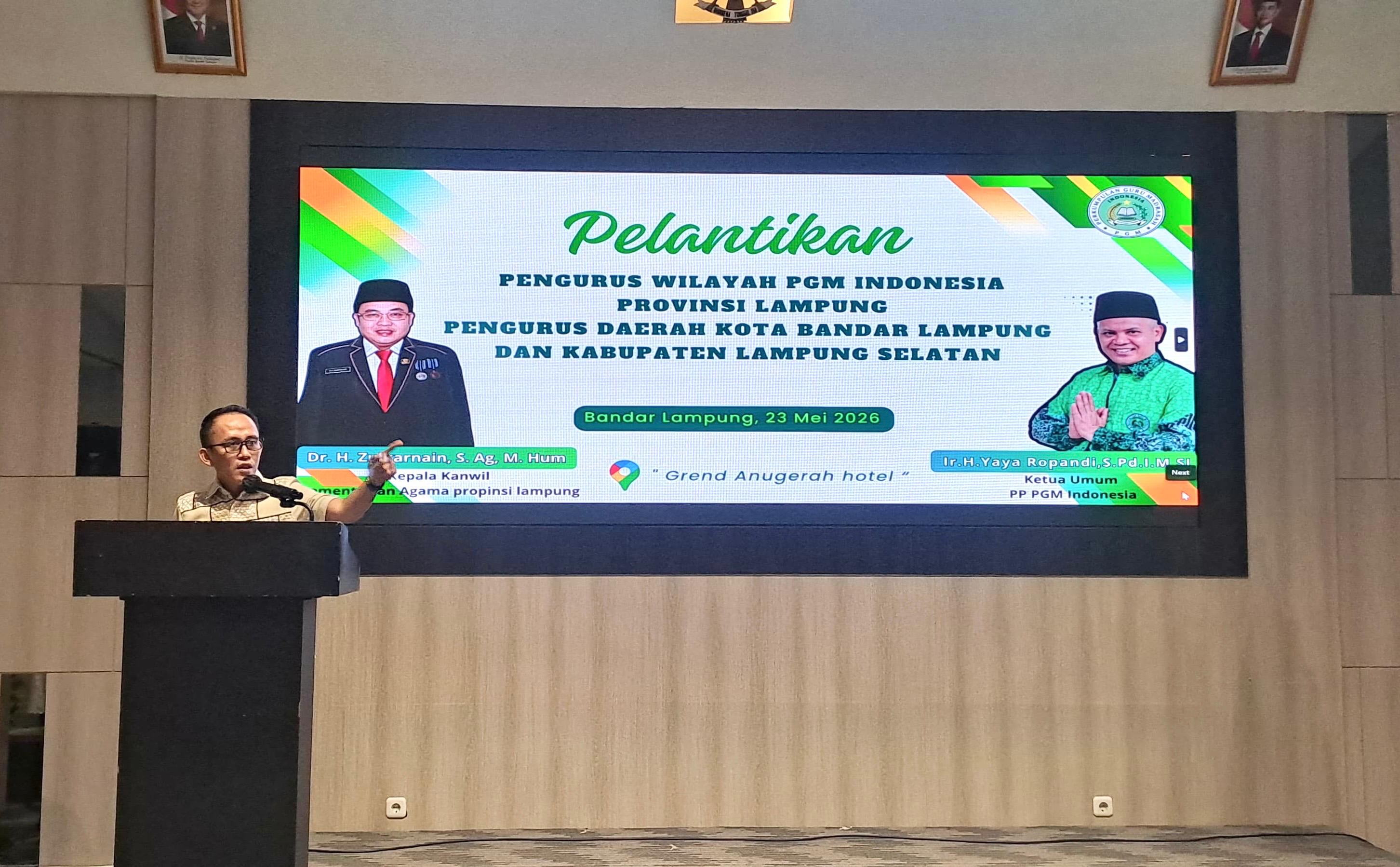Kanwil Kemenag Lampung Dorong PGM Indonesia Perkuat Mutu Guru Madrasah Di Lampung