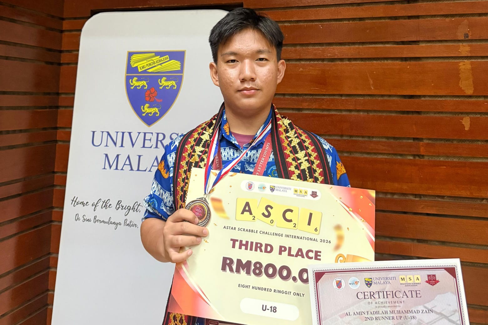 Siswa MAN 1 Bandar Lampung, Al Amin Fadilah Muhammad Zain, Raih Juara 3 ASCI 2026 Di Kuala Lumpur