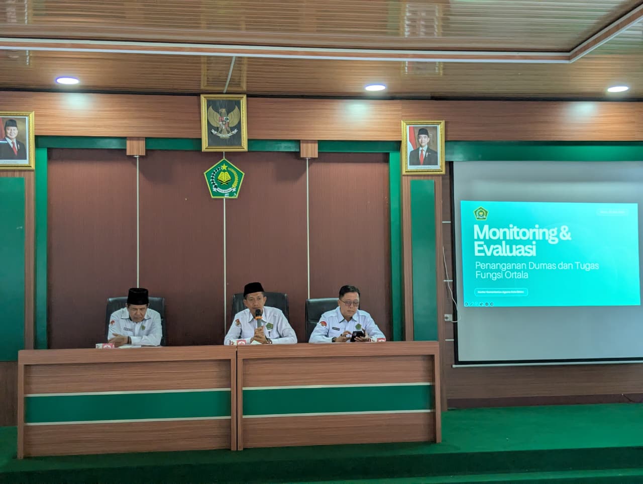 Kemenag Kota Metro Terima Kunjungan Tim Monitoring, Perkuat Akuntabilitas Dan Penanganan Dumas Melalui Monitoring Dan Evaluasi Tusi Ortala