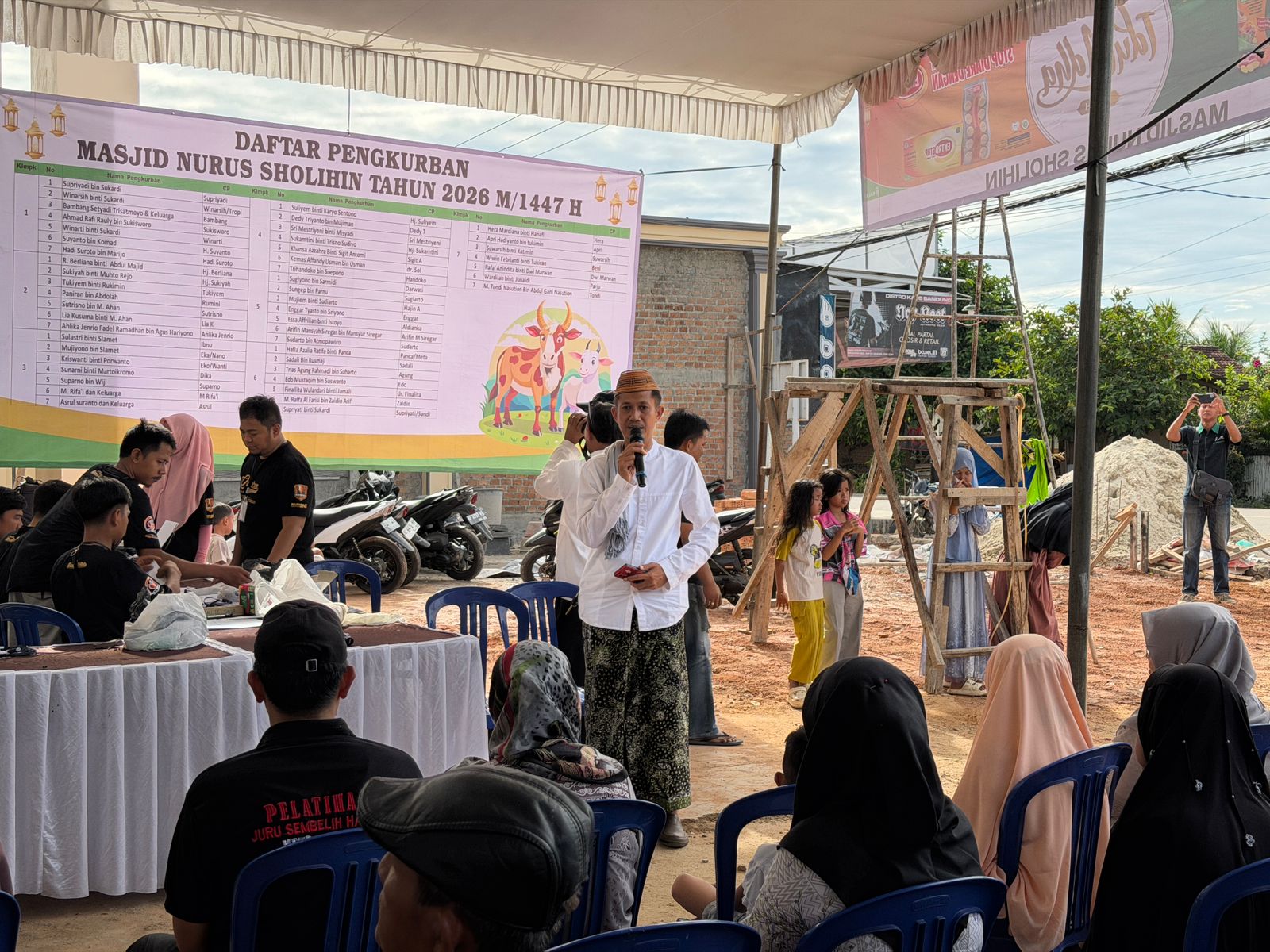 Kemenag Kota Metro Hadiri Pembukaan Penyembelihan Hewan Kurban Di Masjid Nurus Sholihin