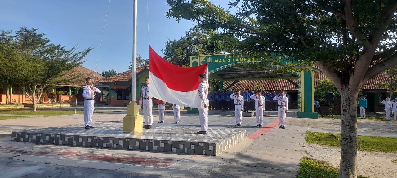 MAN 2 Lampung Utara Gelar Upacara Hari Lahir Pancasila: Tema Pancasila Pemersatu Bangsa, Fondasi Perdamaian Dunia