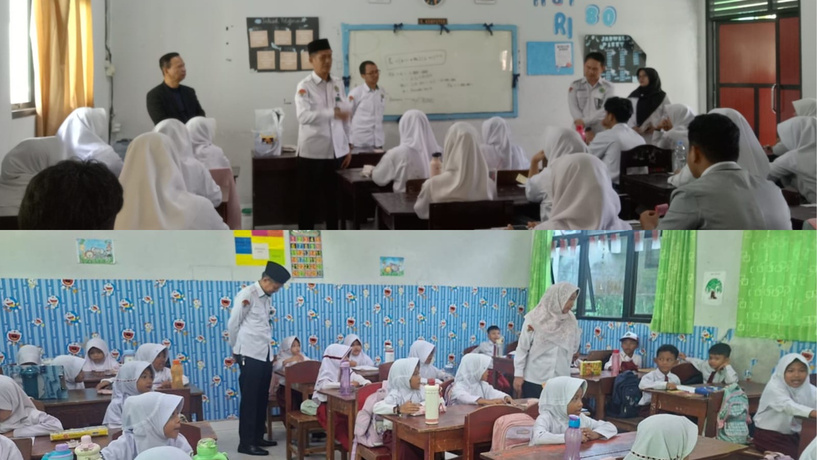 Kepala Kemenag Kota Metro Lakukan Monev Asesmen Sumatif Akhir Di MIN 2 Metro Dan MAN 1 Metro