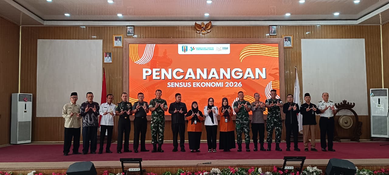 Kasubag TU Kemenag Way Kanan Hadiri Pencanangan Dan Apel Siaga Sensus Ekonomi 2026