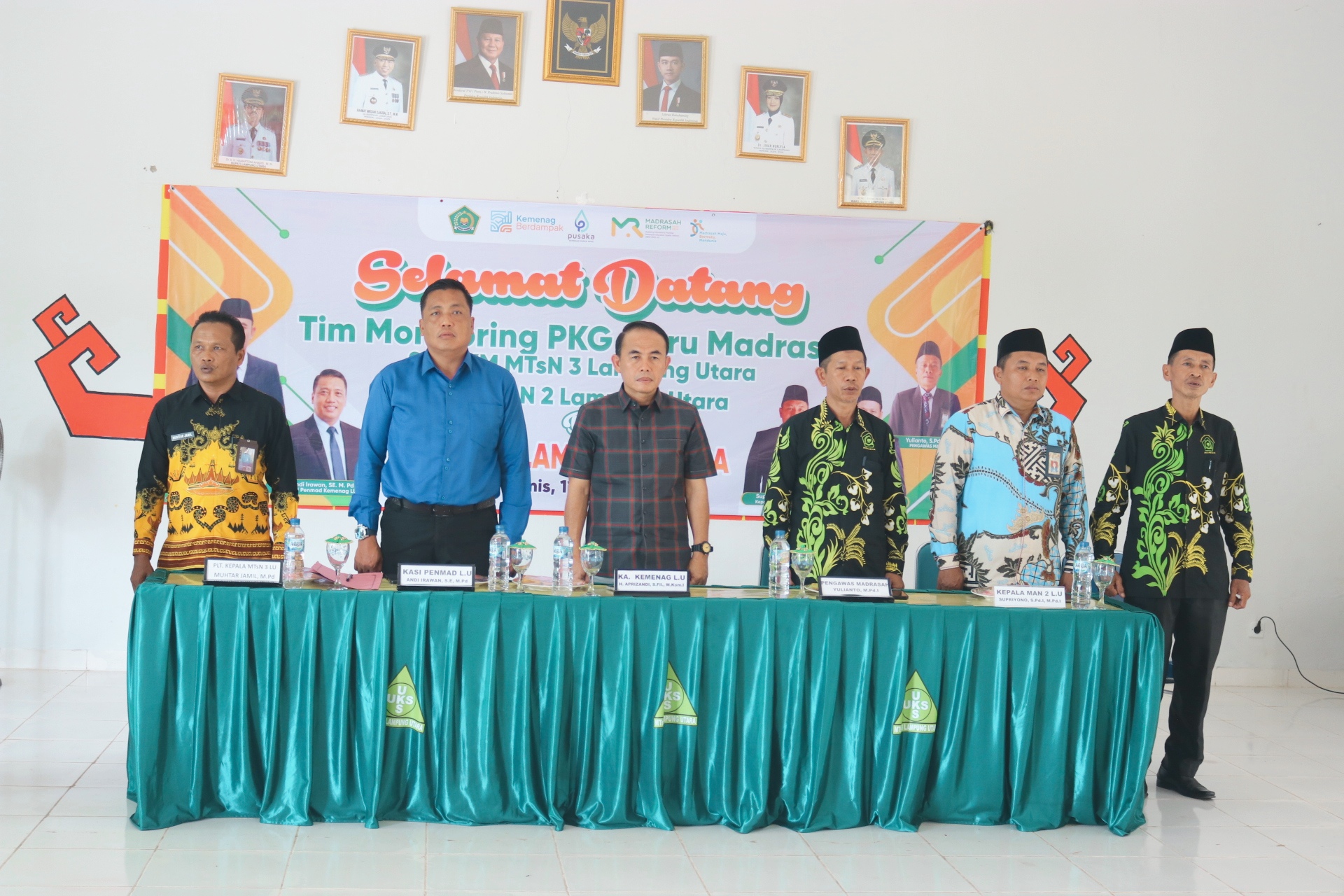 Monitoring PKG Guru Madrasah, Aprizandi Ajak Bangun Madrasah Lampung Utara Lebih Baik
