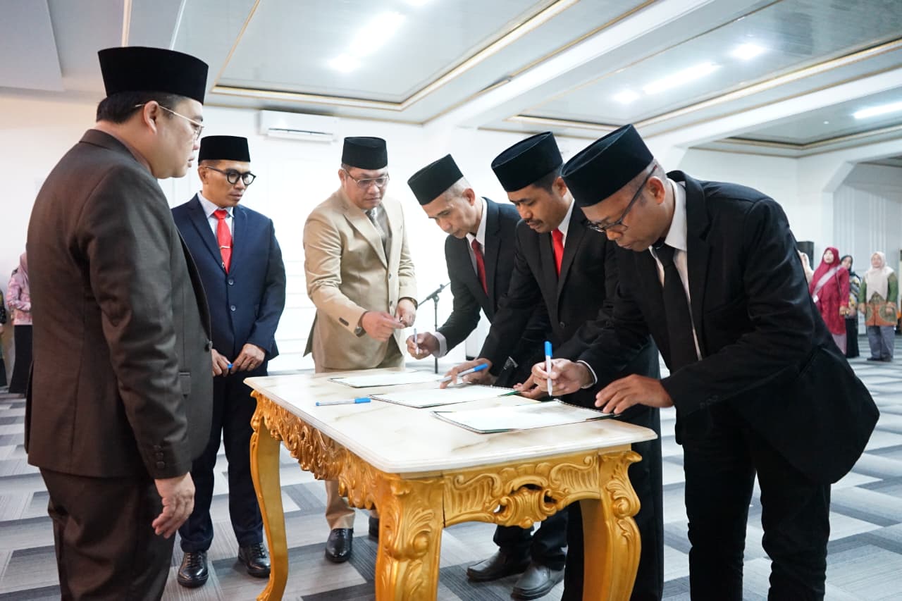 Hadiri Pelantikan Pejabat Pengawas, Kakan Kemenag Way Kanan Ucapkan Selamat Dan Harapan