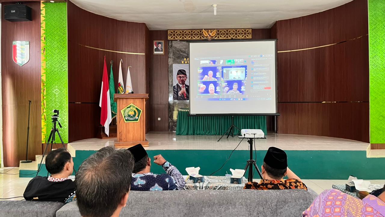Kemenag Pesawaran Ikuti Bimtek EWS SIRUKUN, Perkuat Deteksi Dini KUB