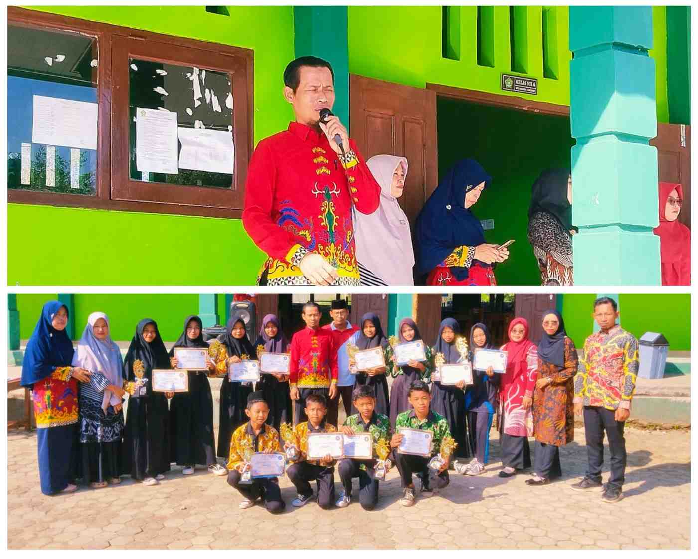 Pengumuman Juara Peringkat Kelas Dan Juara Class Meeting MTsN 2 Mesuji