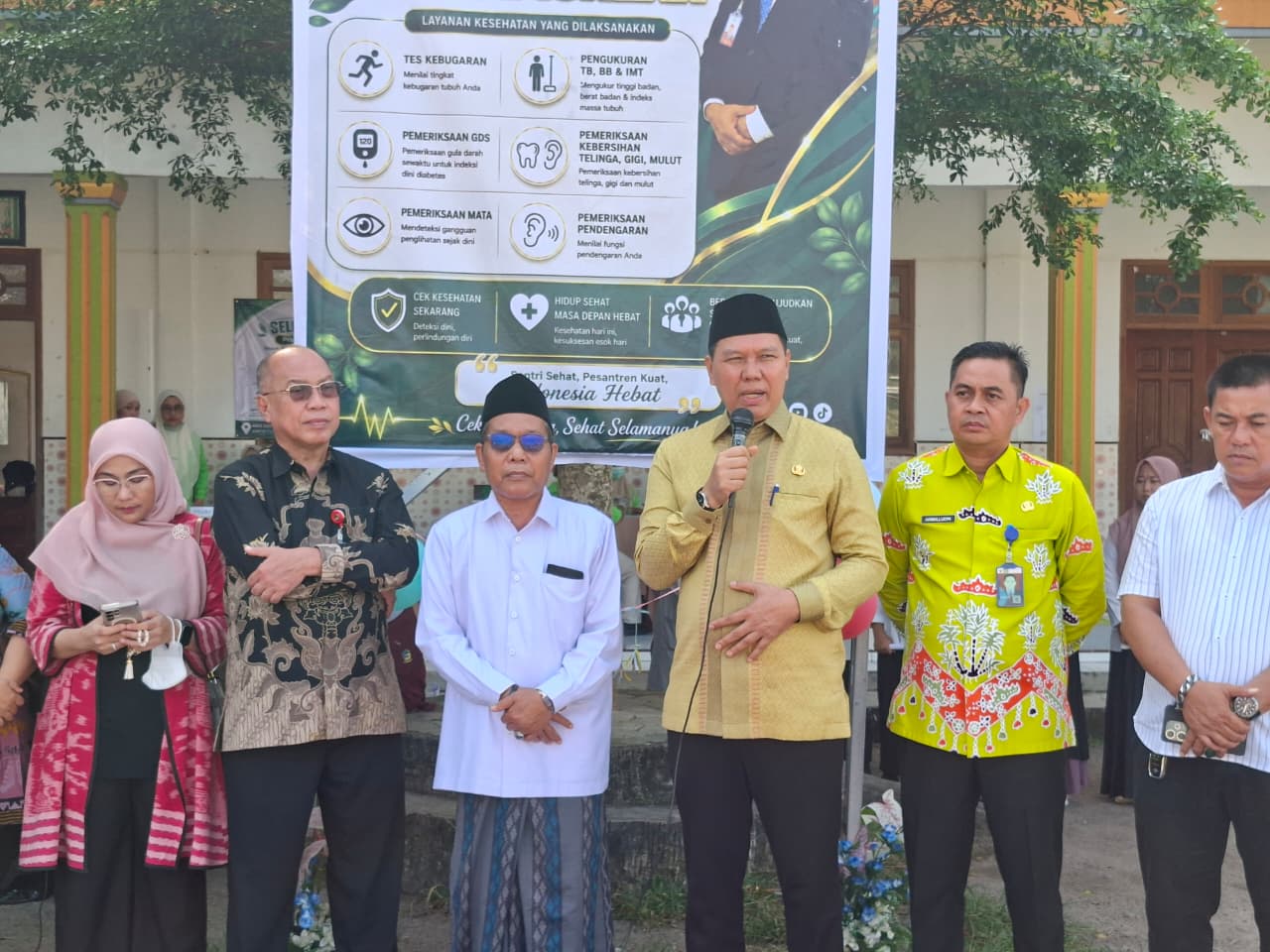 Dukung Santri Sehat Berkualitas, Kemenag Tuba Dampingi Kemenko PMK RI Tinjau CKG