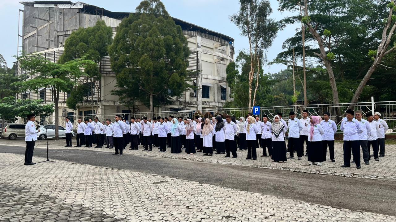 Lewat Apel Pagi, Kemenag Pesawaran Matangkan Persiapan Lebaran Yatim Dan Pemutakhiran Data Wakaf