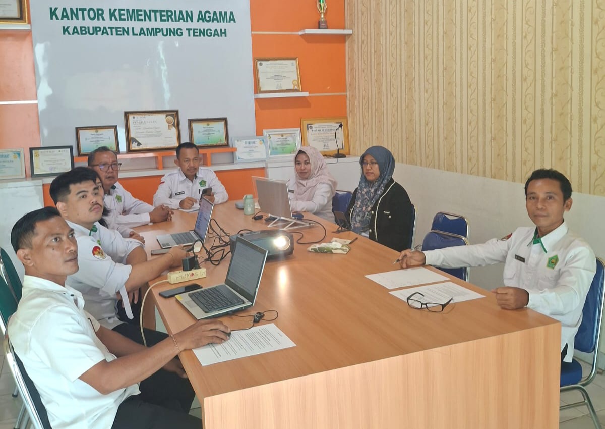 Menuju WBK, Kemenag Lampung Tengah Kebut Penguatan PMPZI Di Sektor Tata Laksana