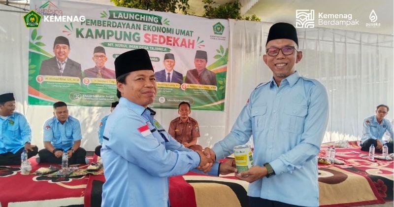 Kampung Sedekah Tajimalela Jadi Contoh Pemberdayaan Warga, Kemenag Lampung Selatan Beri Apresiasi