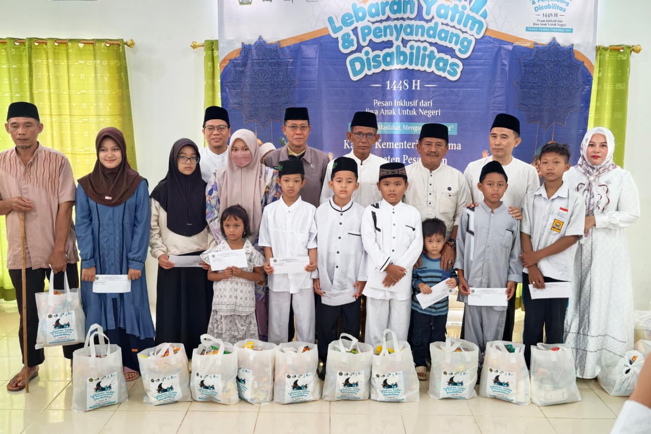 Kemenag Pesawaran Ikuti Lebaran Yatim Dan Penyandang Disabilitas 2026, Wujudkan Semangat Inklusi Dan Kepedulian