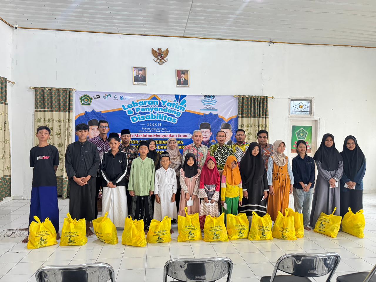 Sambut Tahun Baru Islam, Kemenag Tubaba Gelar Lebaran Yatim Dan Penyandang Disabilitas