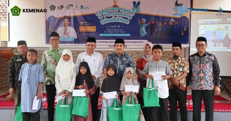 Lebaran Yatim, Kemenag Dan Baznas Santuni 40 Anak